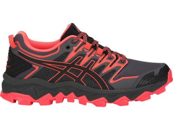 Asics Trailschoenen Dames, GEL-FUJITRABUCO Zwart/Koraal - Asics Belgie | B1869043-EJ